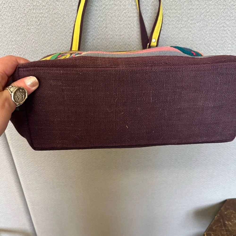 Hand made colorful and durable tote funky animal/ spiritual vibe - Picture 4 of 13